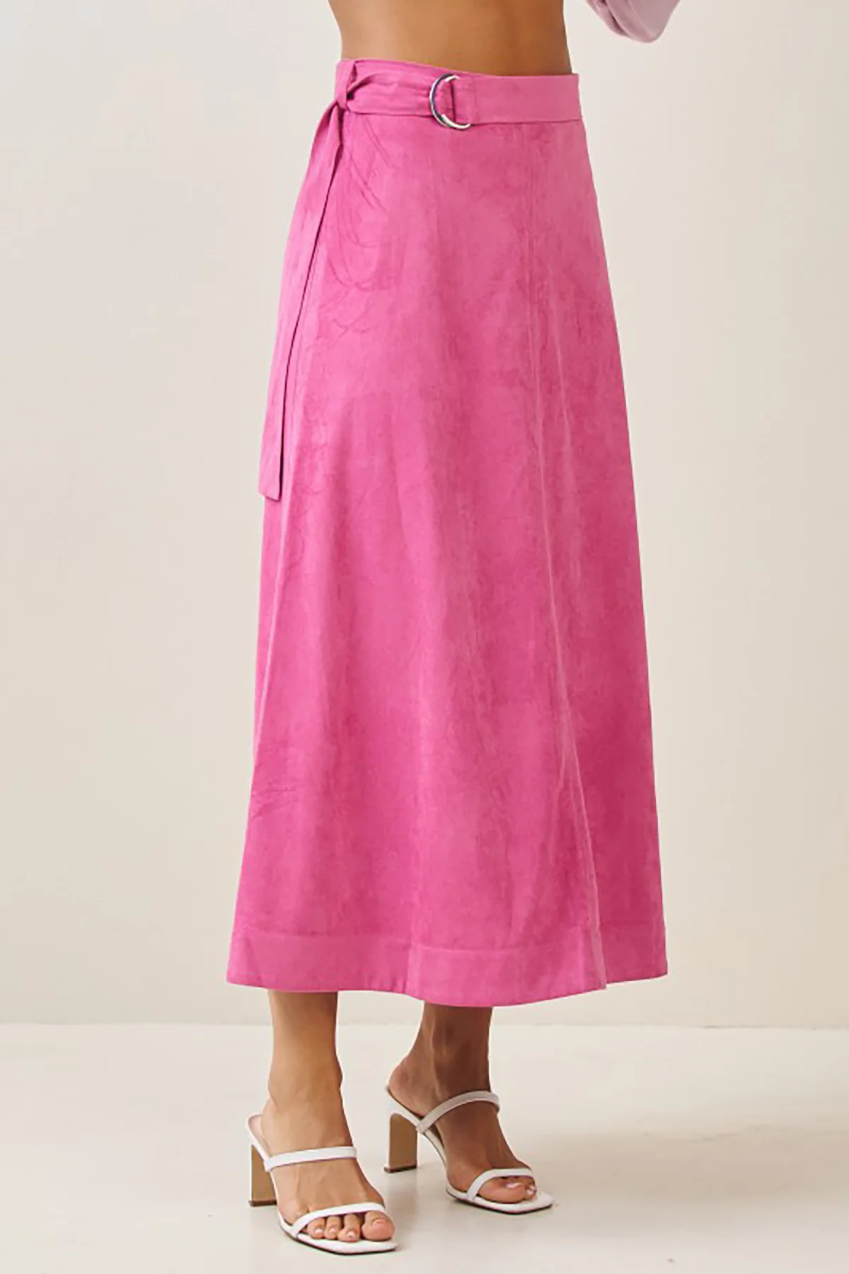 A-line Vegan Suede Skirt - Image 2