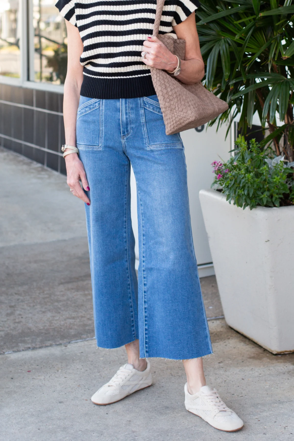 Anessa with Quincy Pockets + Raw Hem