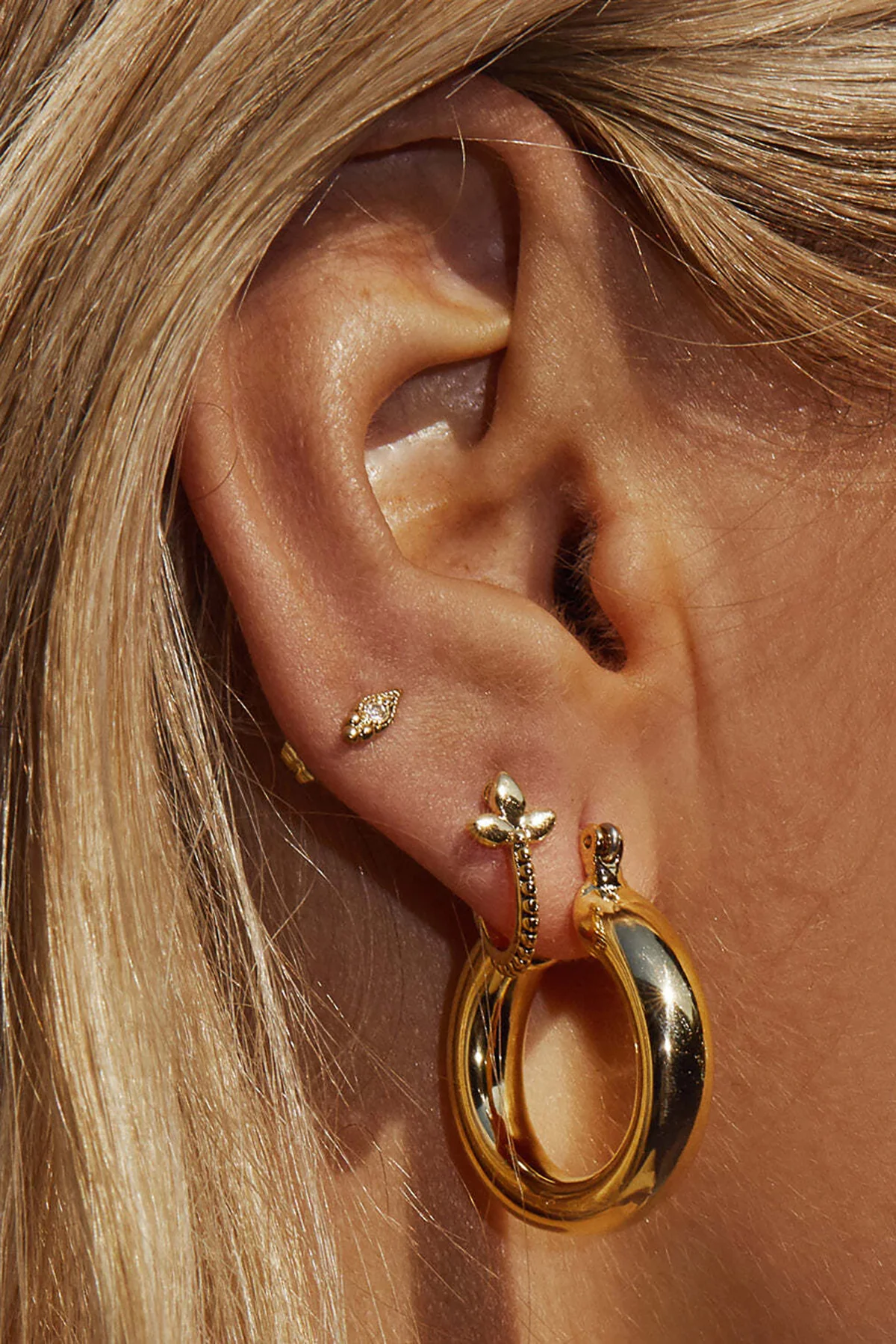 Baby Amalfi Tube Hoops - Image 3