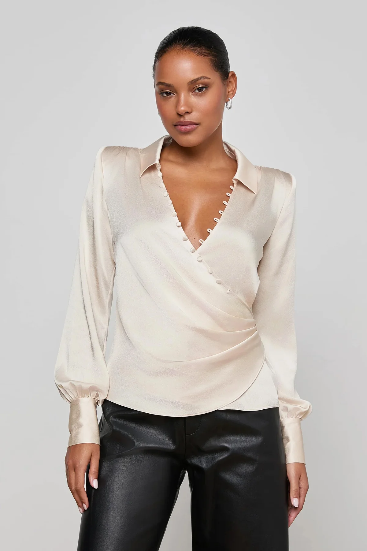 Bernice Wrap Blouse - Image 2