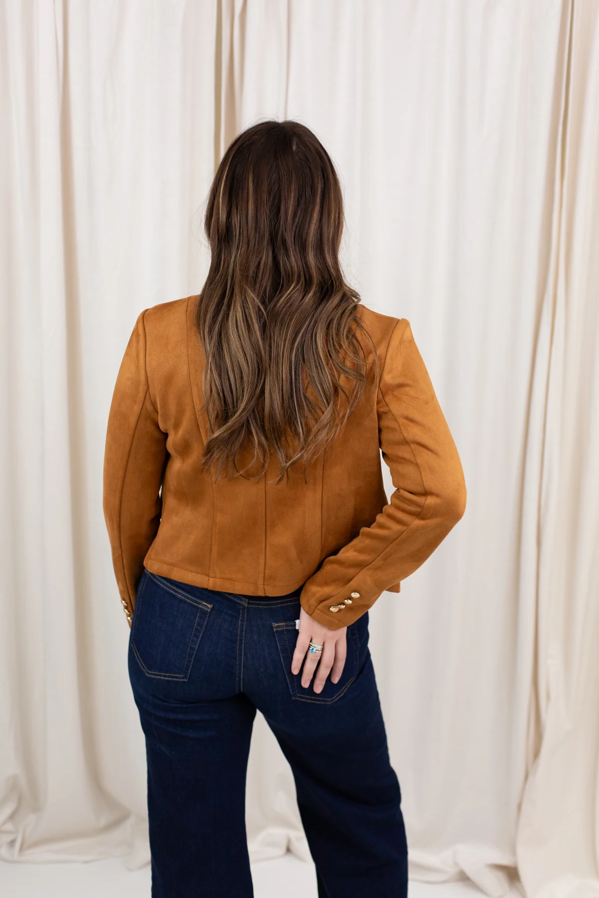 Button Down Suede Jacket - Image 4