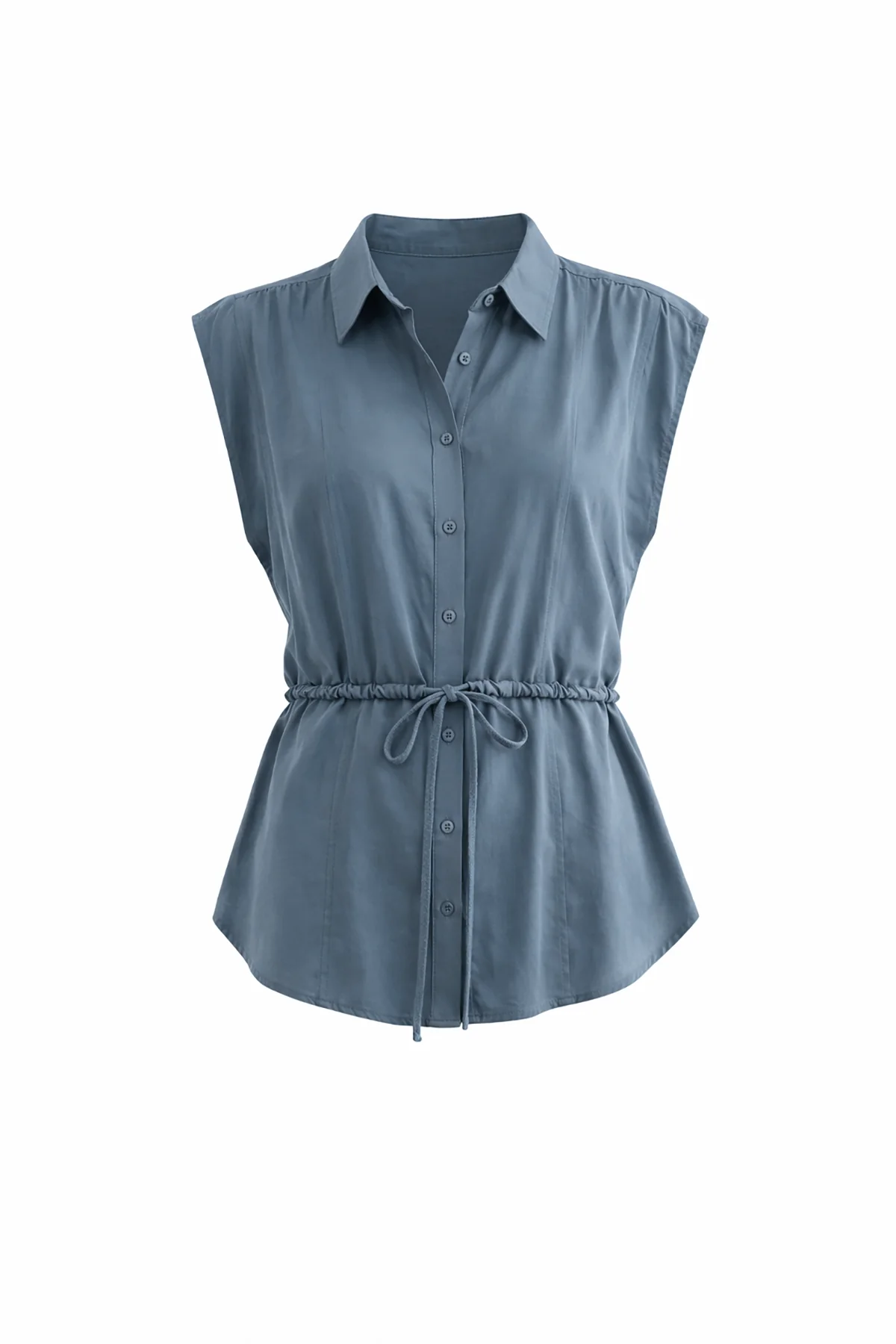 Button Down with Tie Waist Top