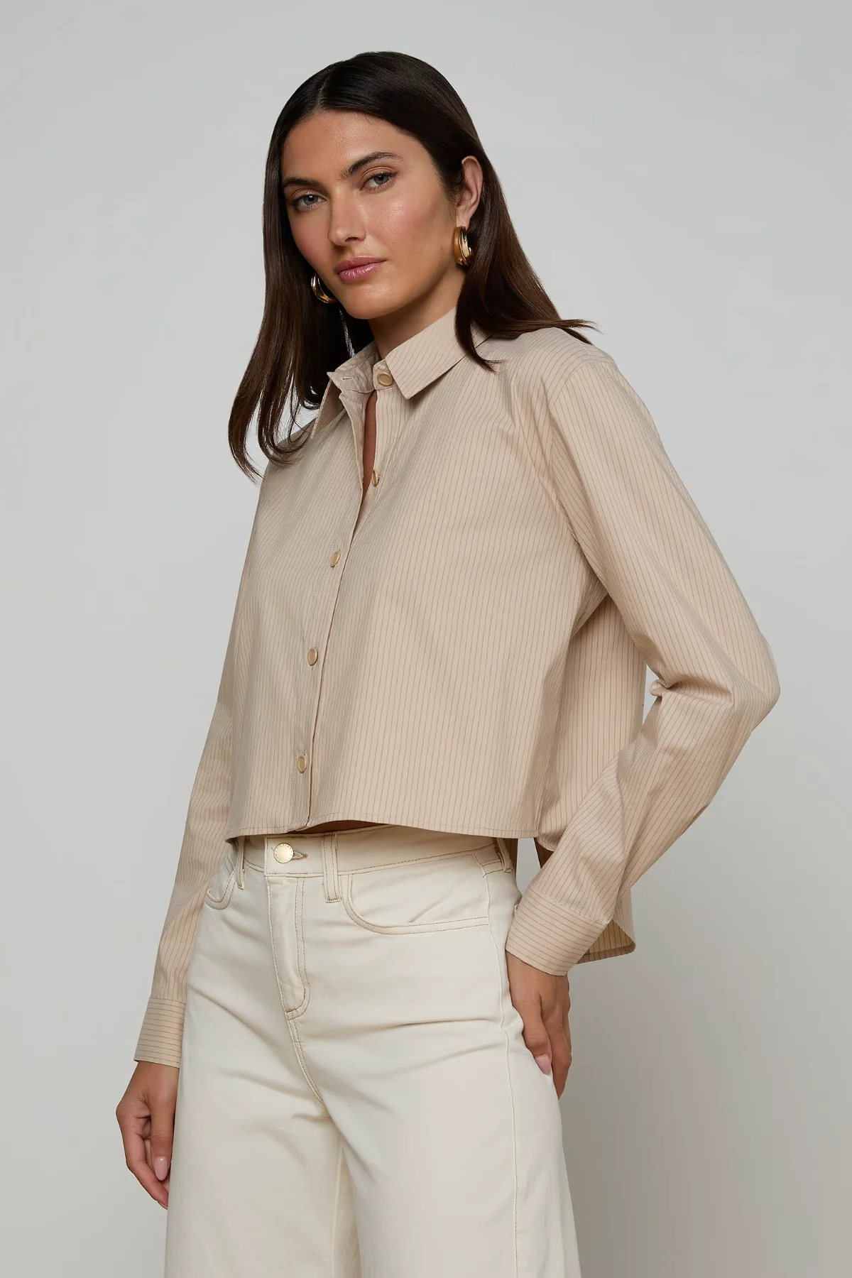 Cosette Crop Hi Low Shirt - Image 2