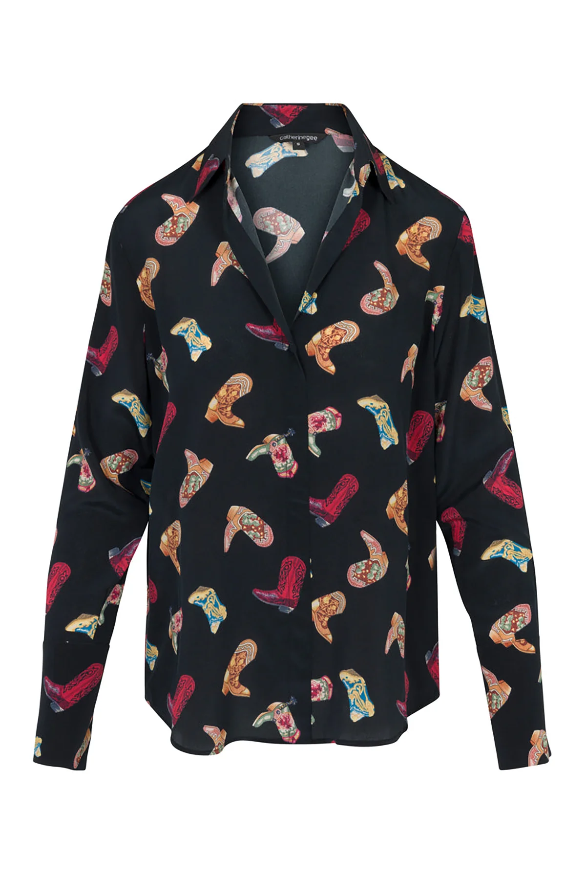 Daria French Cuff Silk Blouse - Image 3