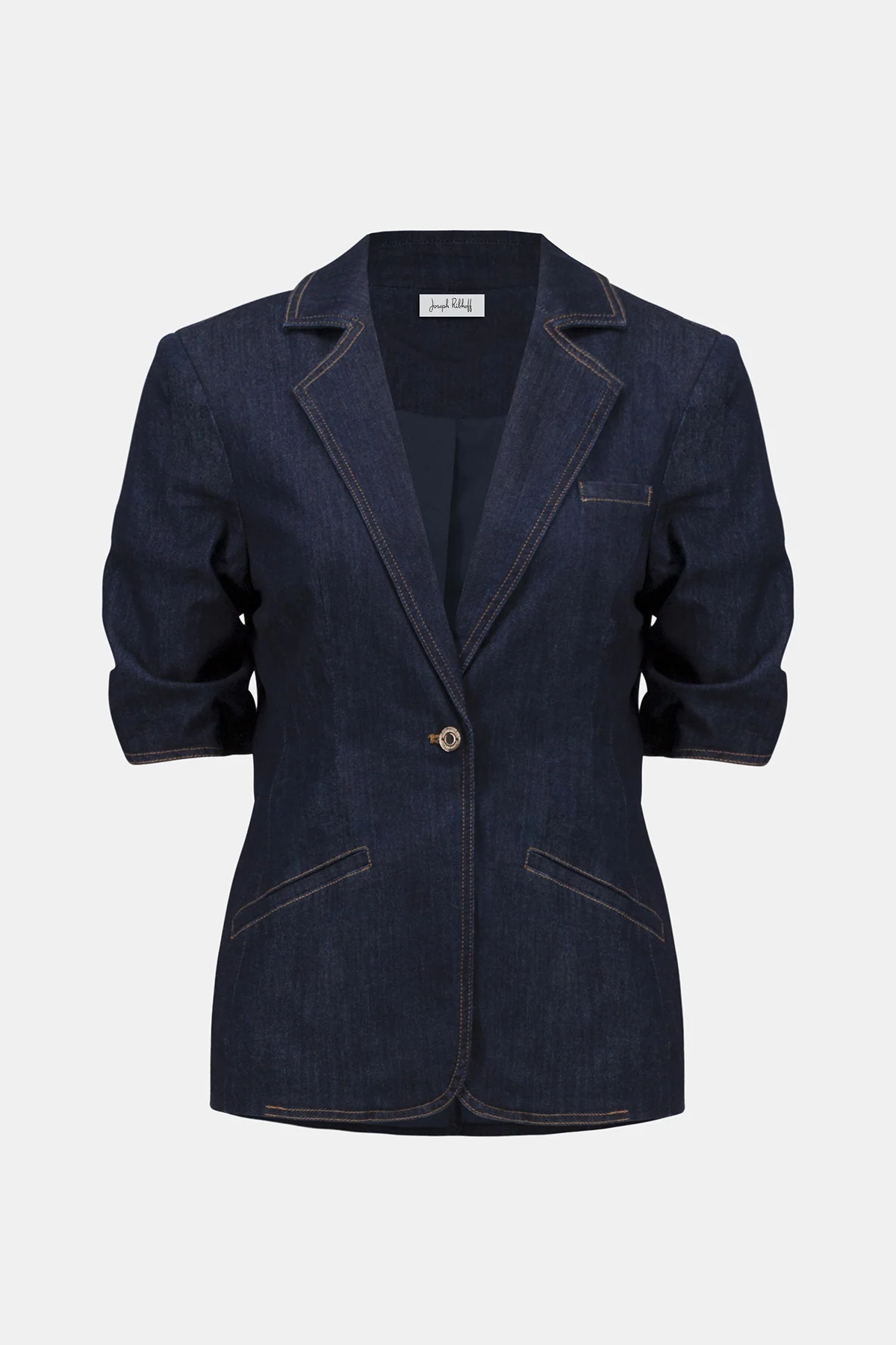 Denim Fitted Blazer - Image 4