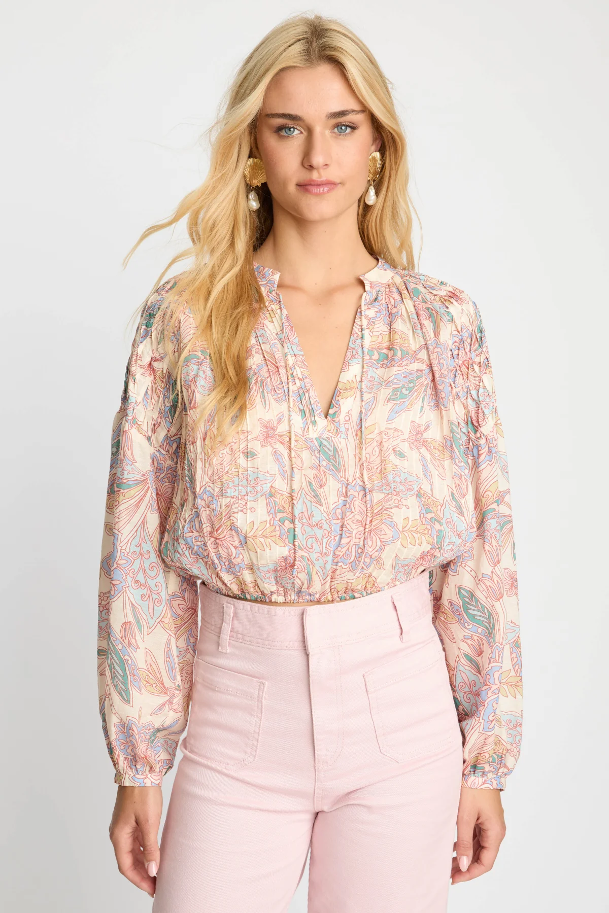 Dolly Top in Paisley Floral - Image 2