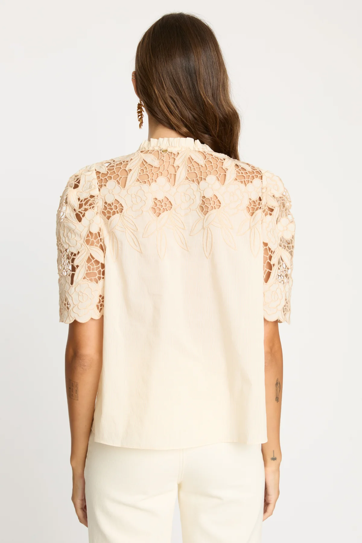 Elaine Reversible Top in Cream - Image 7
