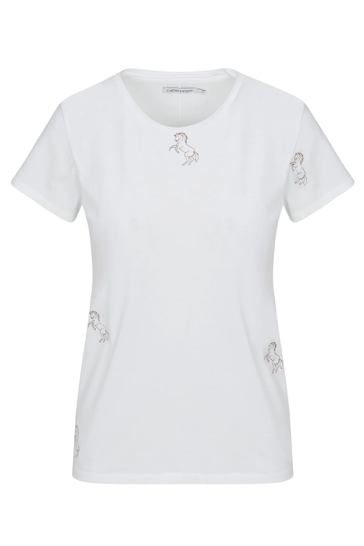 Embroidered Cotton T-Shirt