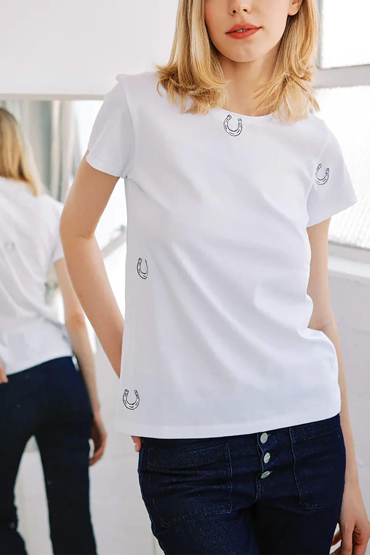 Embroidered Cotton T-Shirt