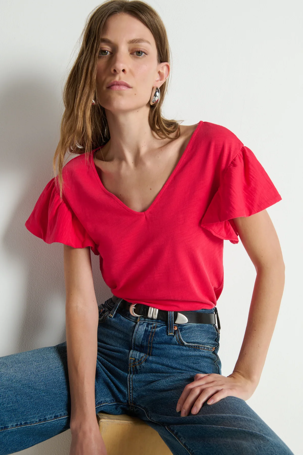 Emmy Flutter Sleeve Tee