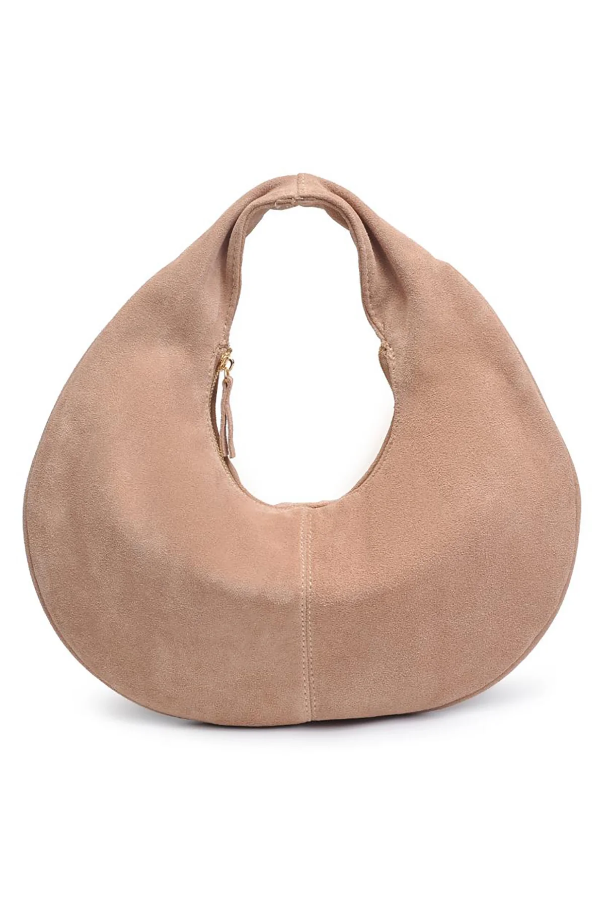 Farrah Genuine Suede Leather Hobo - Image 4