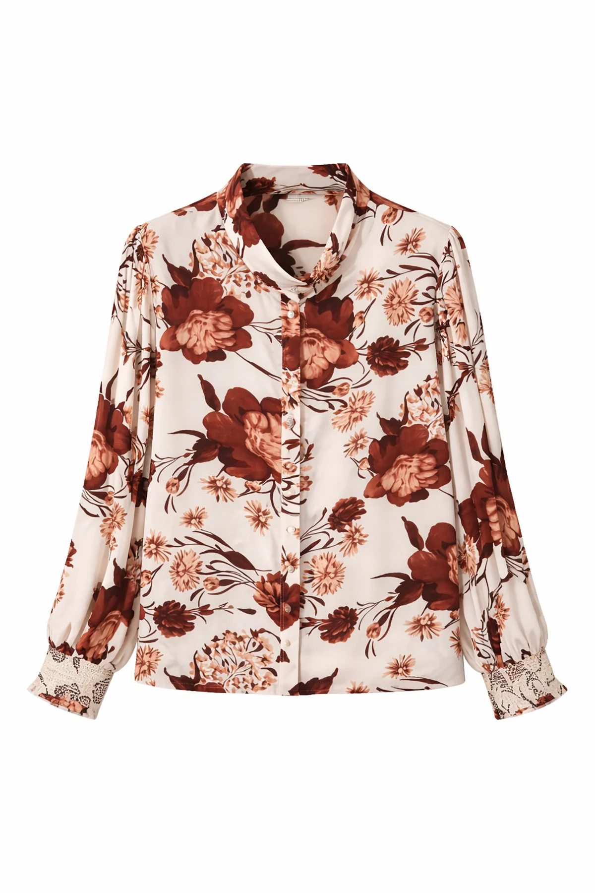 Floral Poet Sleeve Blouse