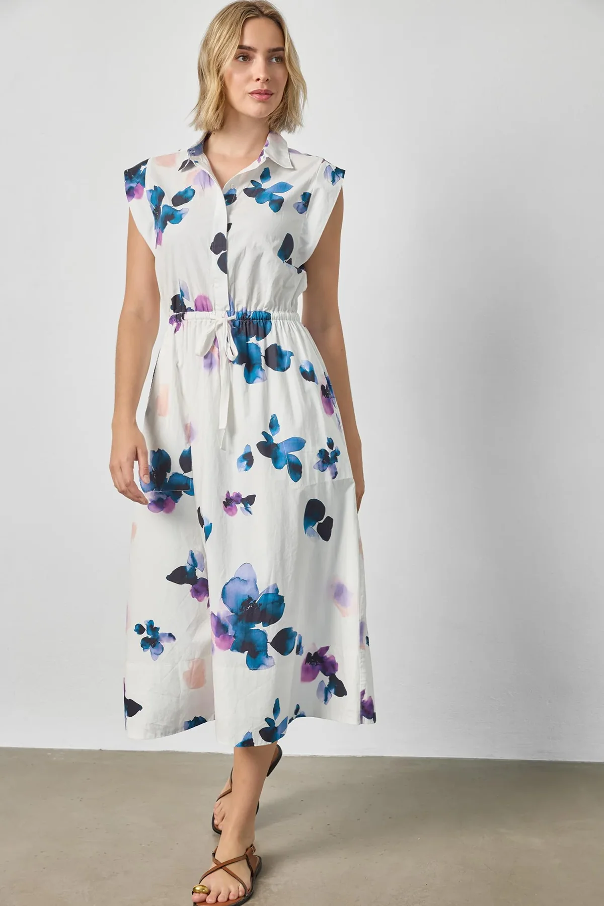Gusset Sleeve Maxi Dress