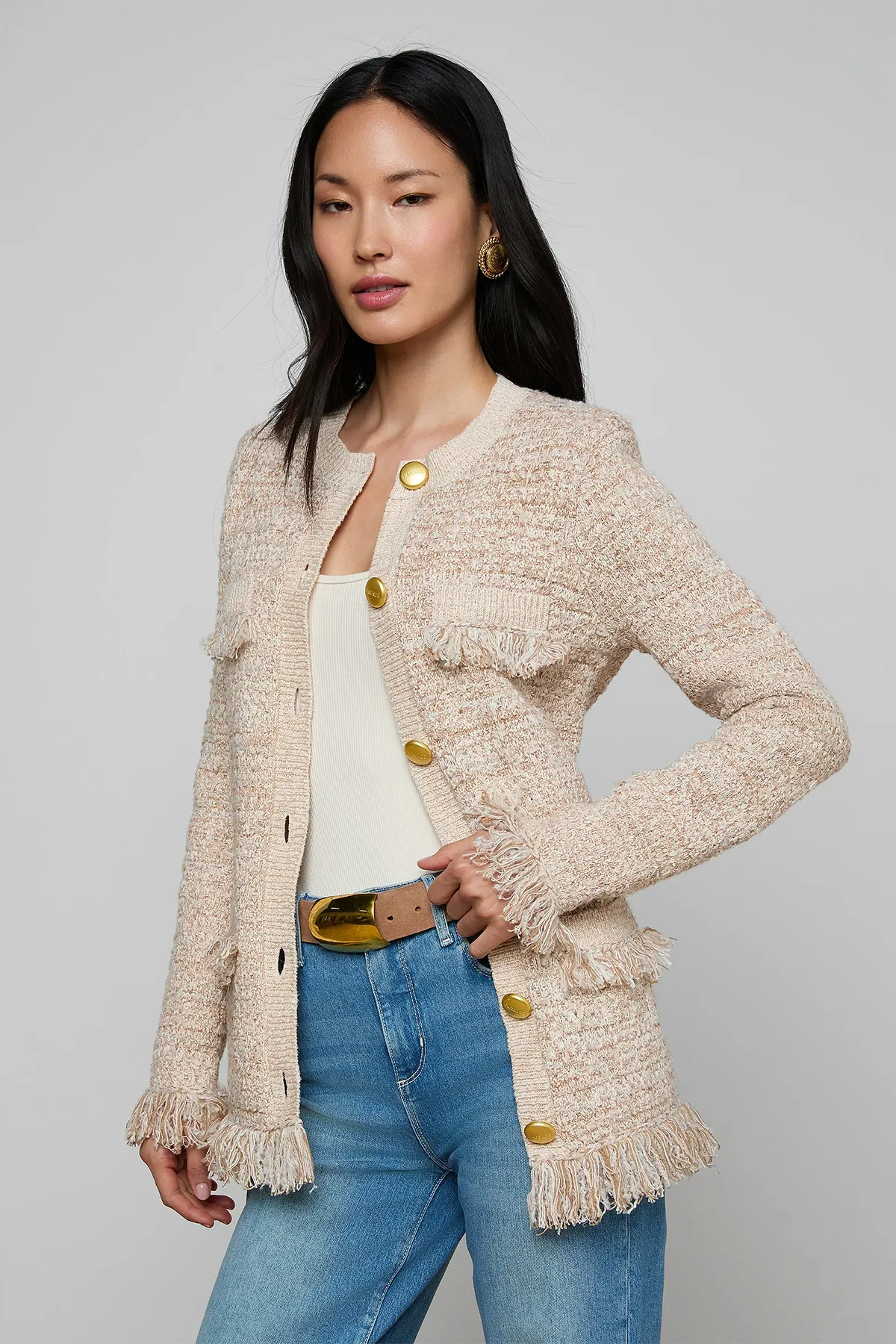 Kastoria Fringe Trm Cardi - Image 2
