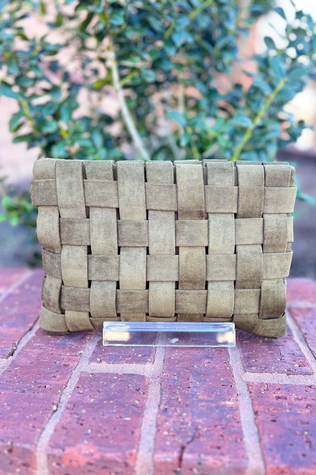 Lindy Woven Large Faux Suede