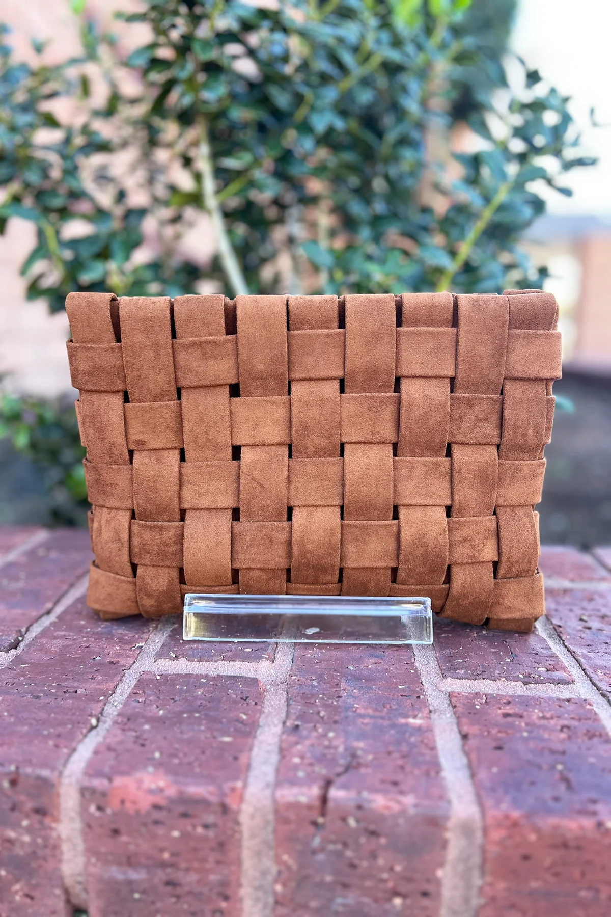 Lindy Woven Large Faux Suede