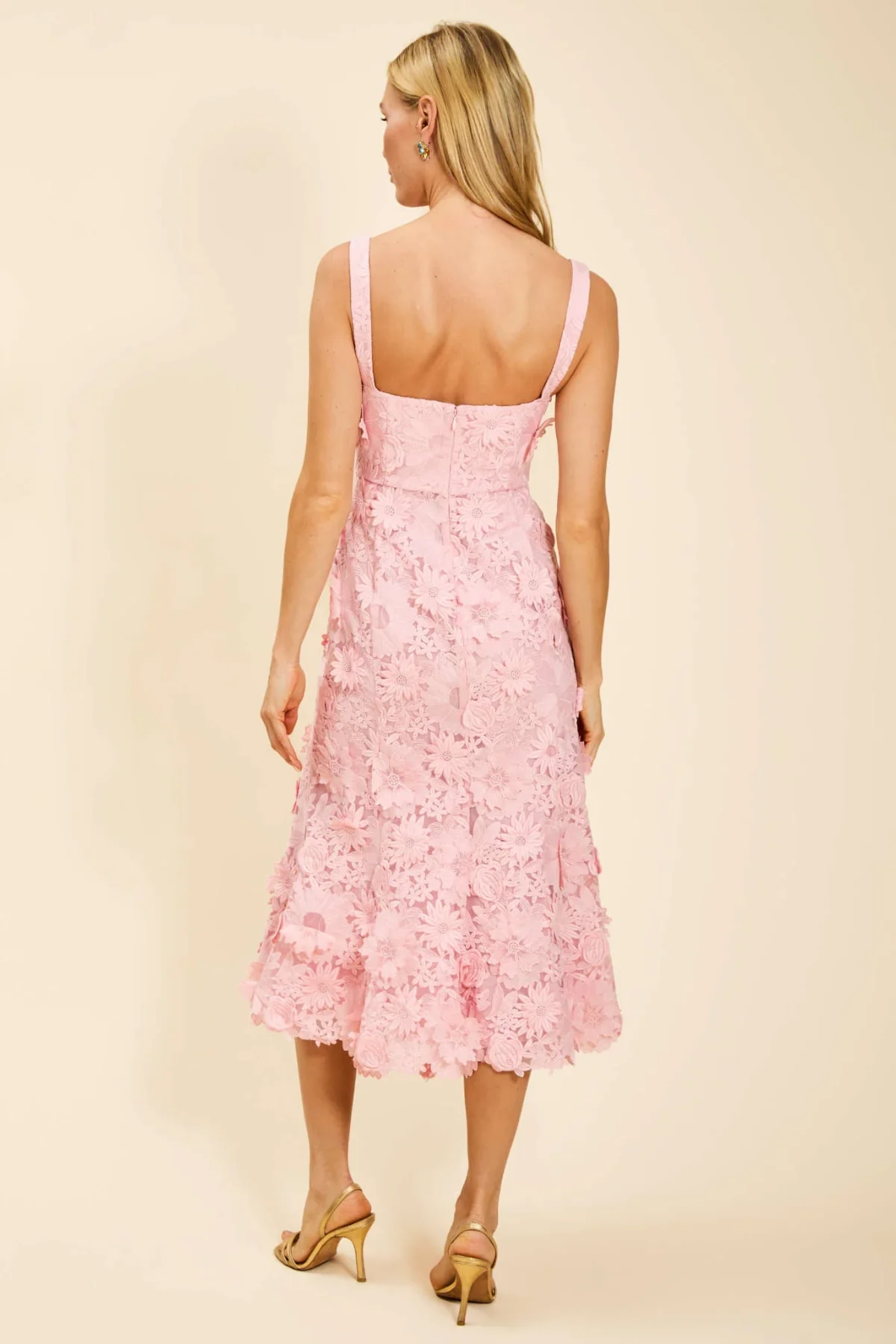 Manila Lace Midi Dress - Image 3