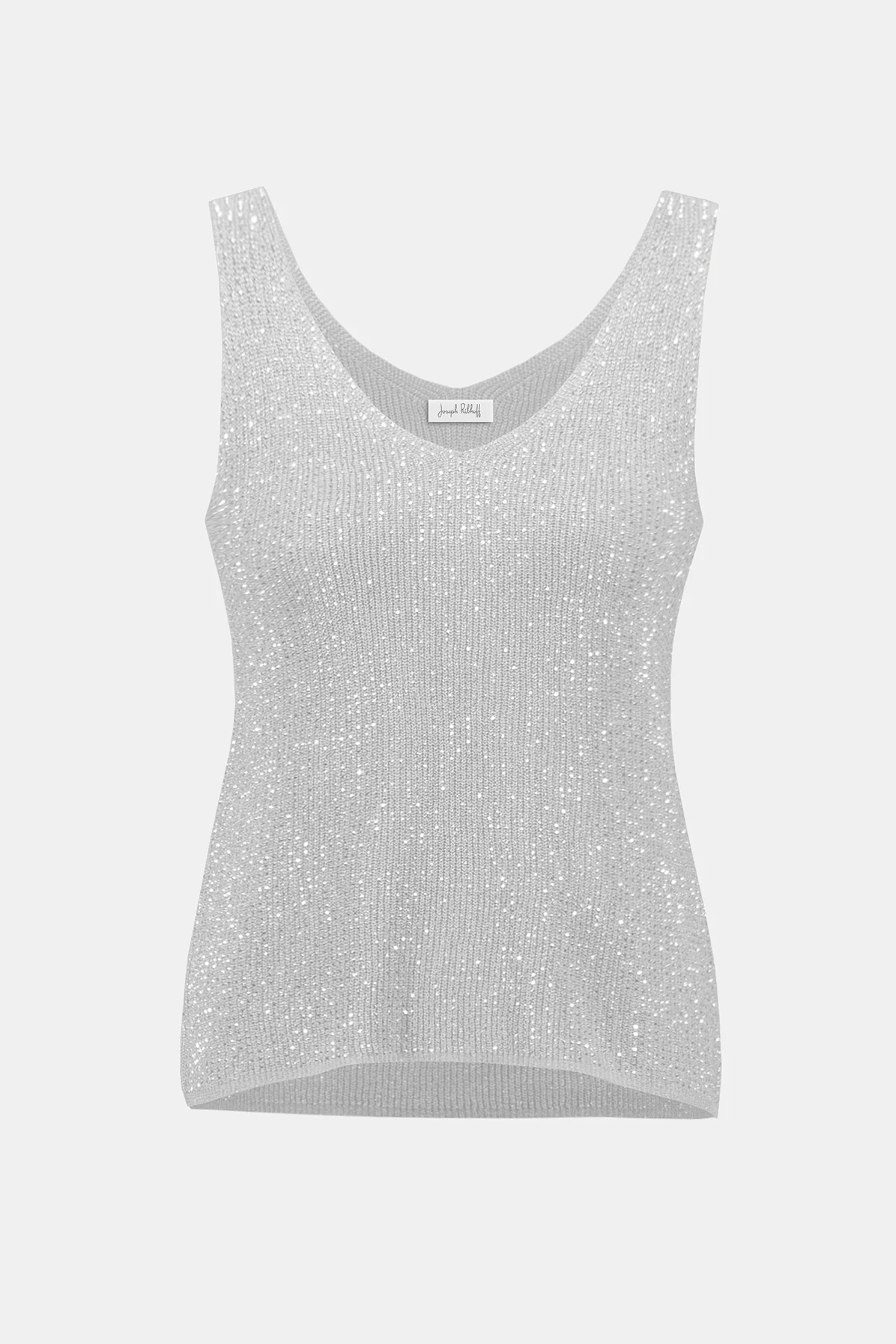 Metallic Knitted Camisole with Rhinestones - Image 5