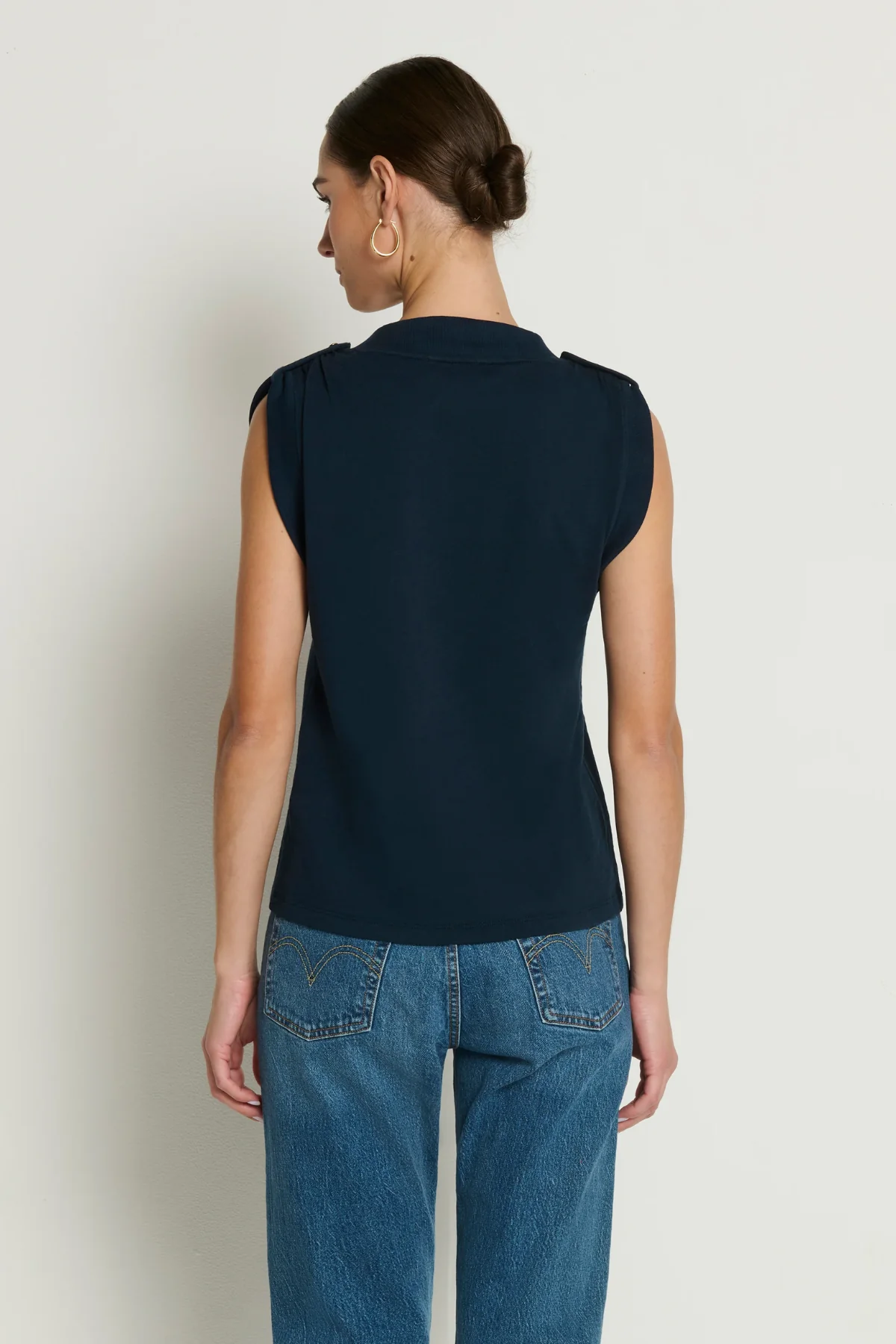 Mikka Buttoned Shoulder Tank - Image 4
