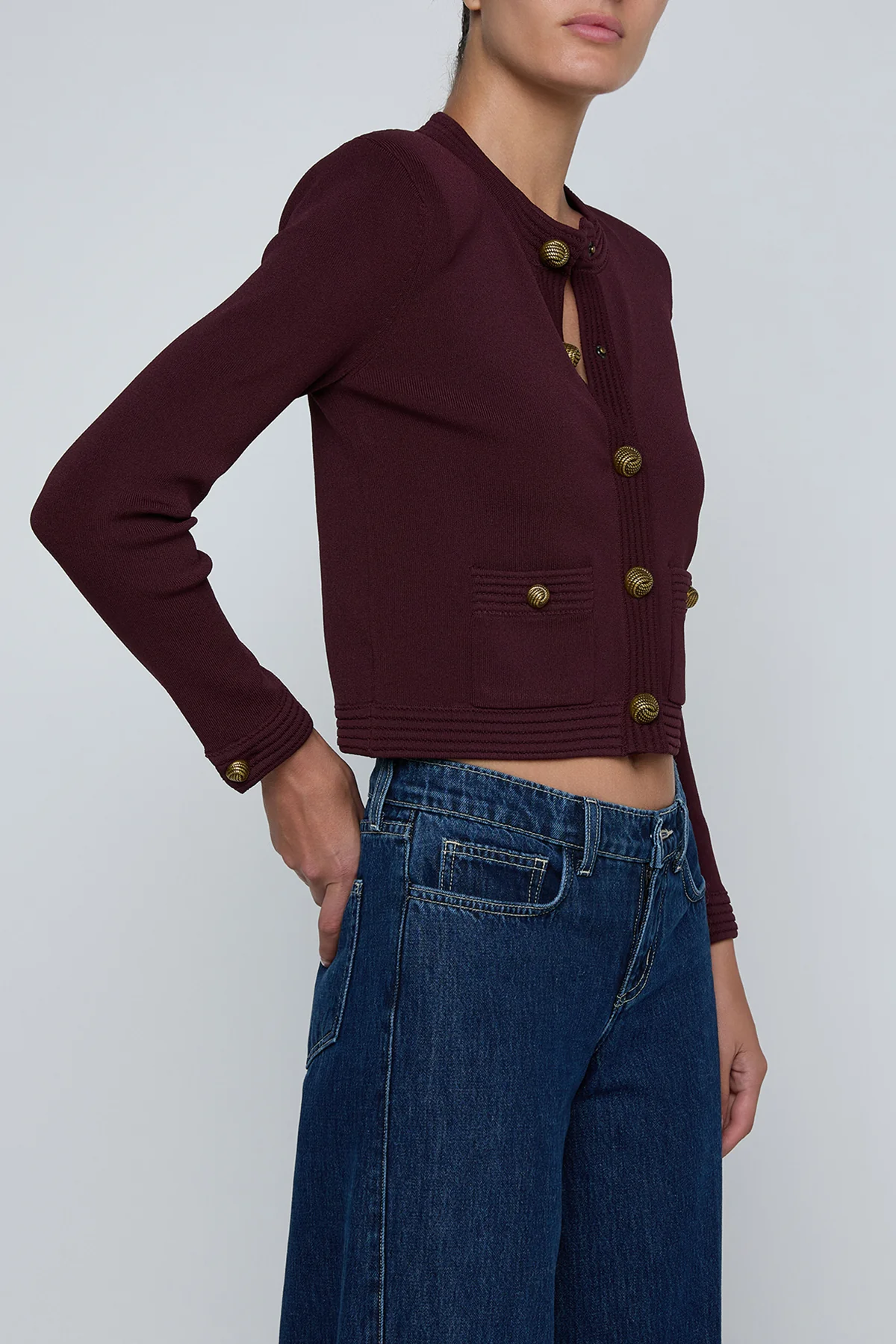 Patsy Crop Crew Cardi - Image 2