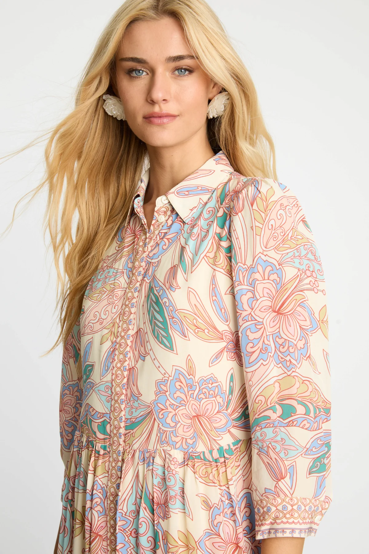 Pauline Dress in Paisley Floral - Image 3