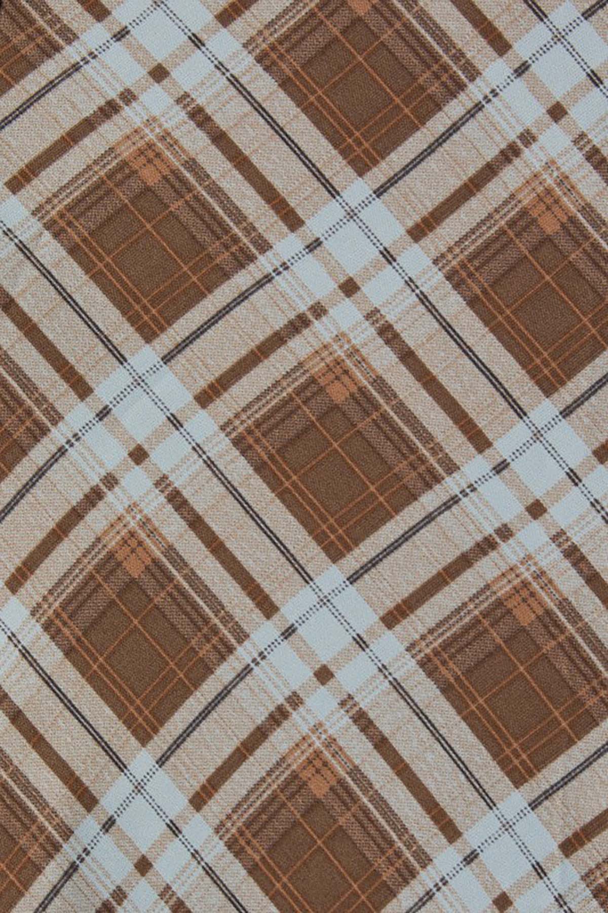 Plaid Flare Midi Skirt - Image 2