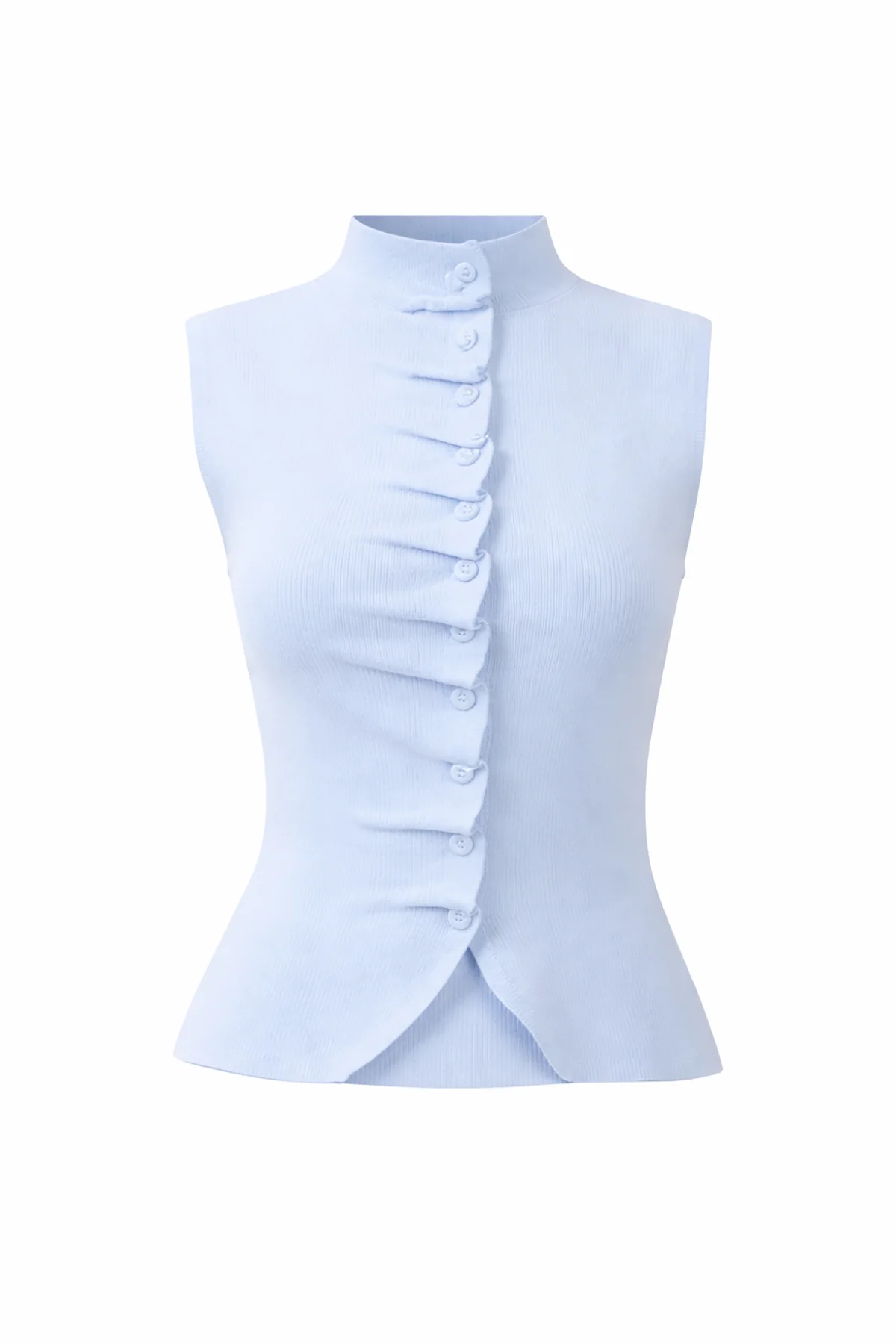 Pleated Front Top & Skirt Set - Image 2