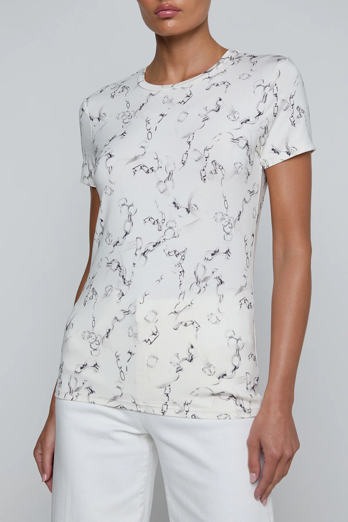 Ressi Short Sleeve Crew Faded Chain