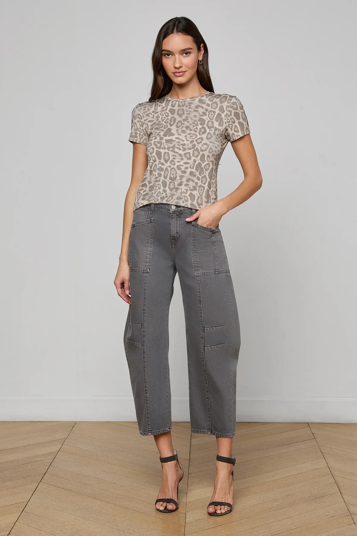 Ressi Short Sleeve Crew Patch Leopard - Image 5