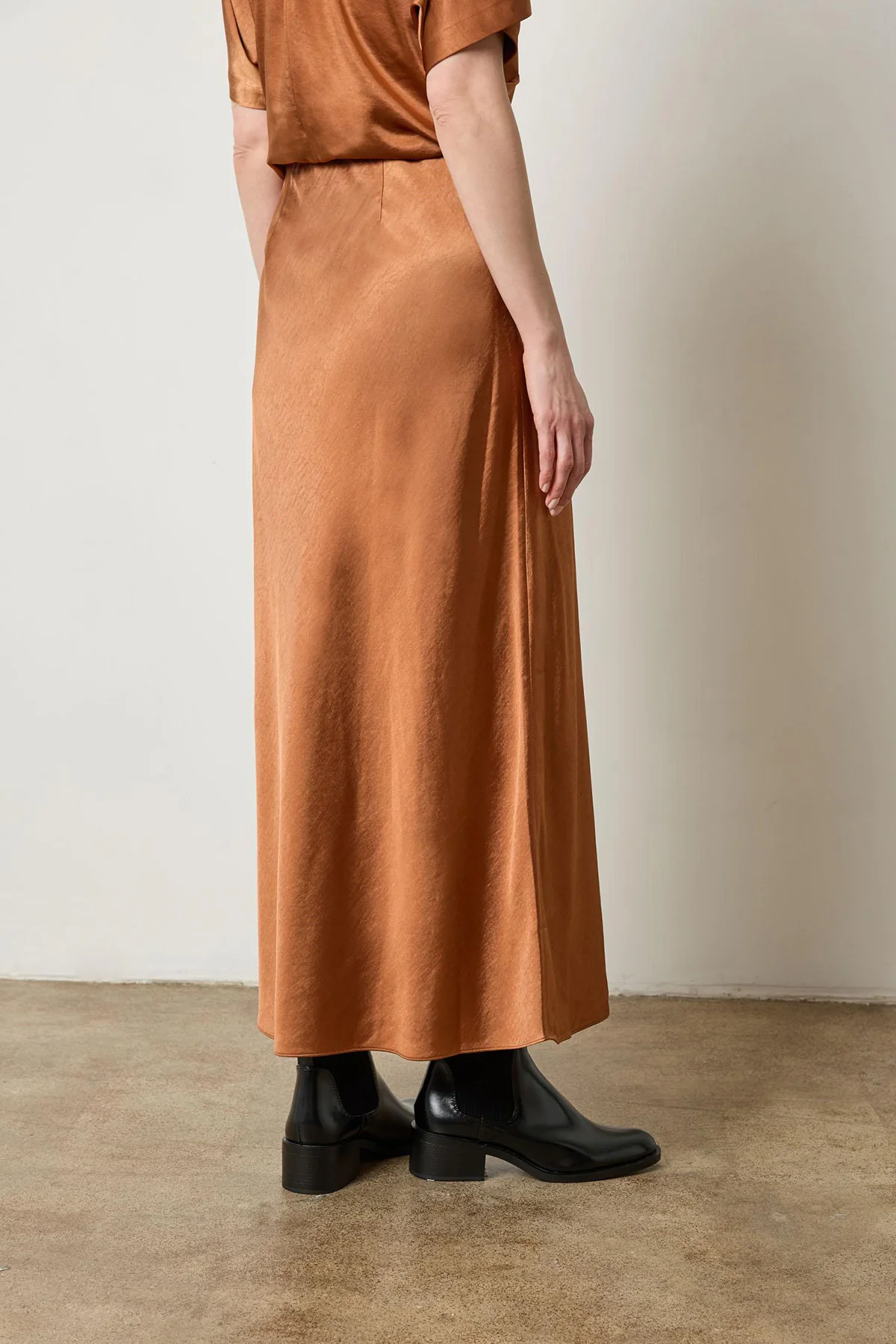 Satin Bias Maxi Skirt - Image 2