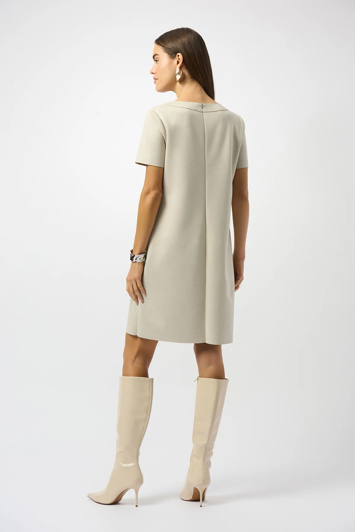 Scuba Suede Shift Dress - Image 3