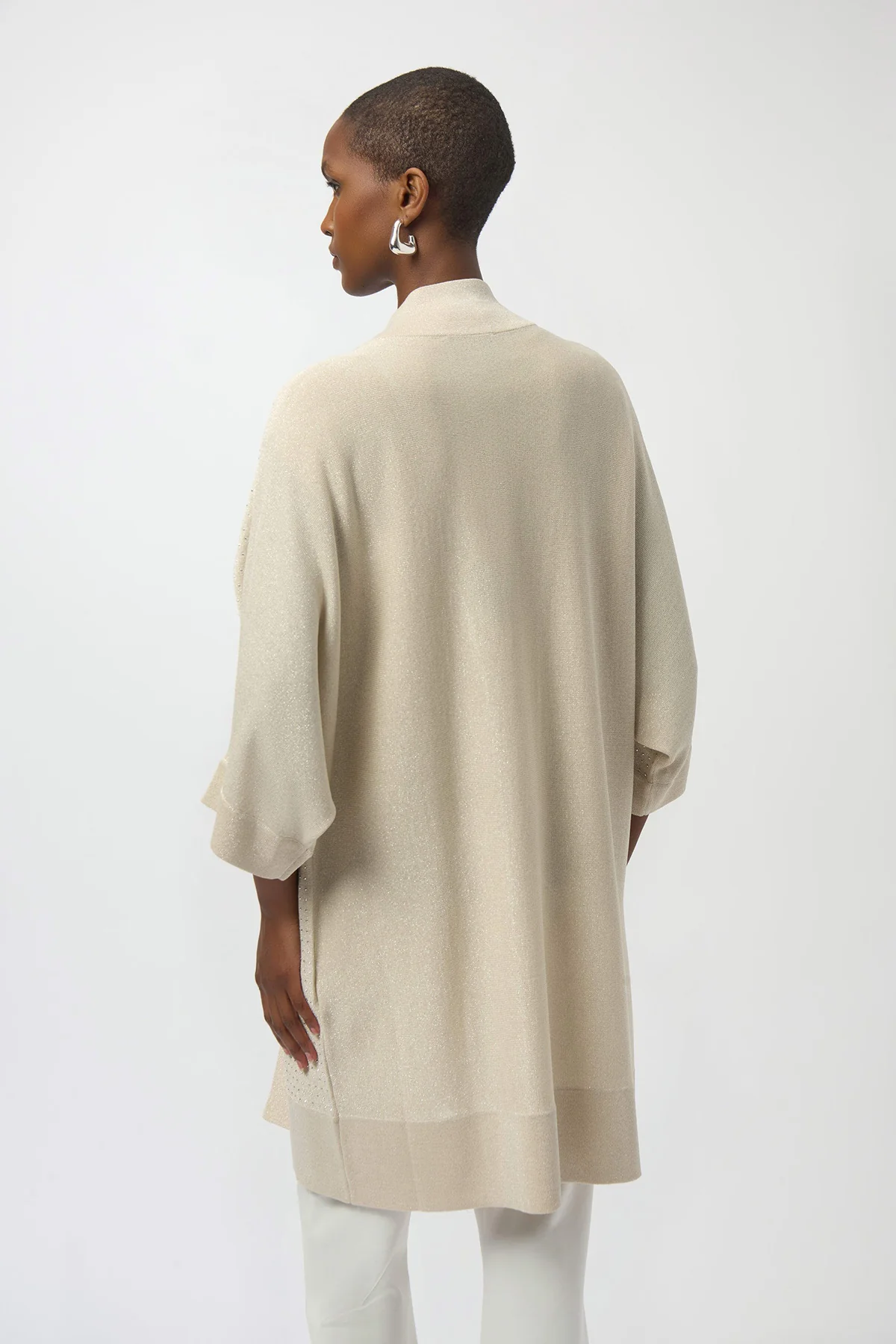 Sweater Knit Cover-Up with Iron-On Detail - Image 3