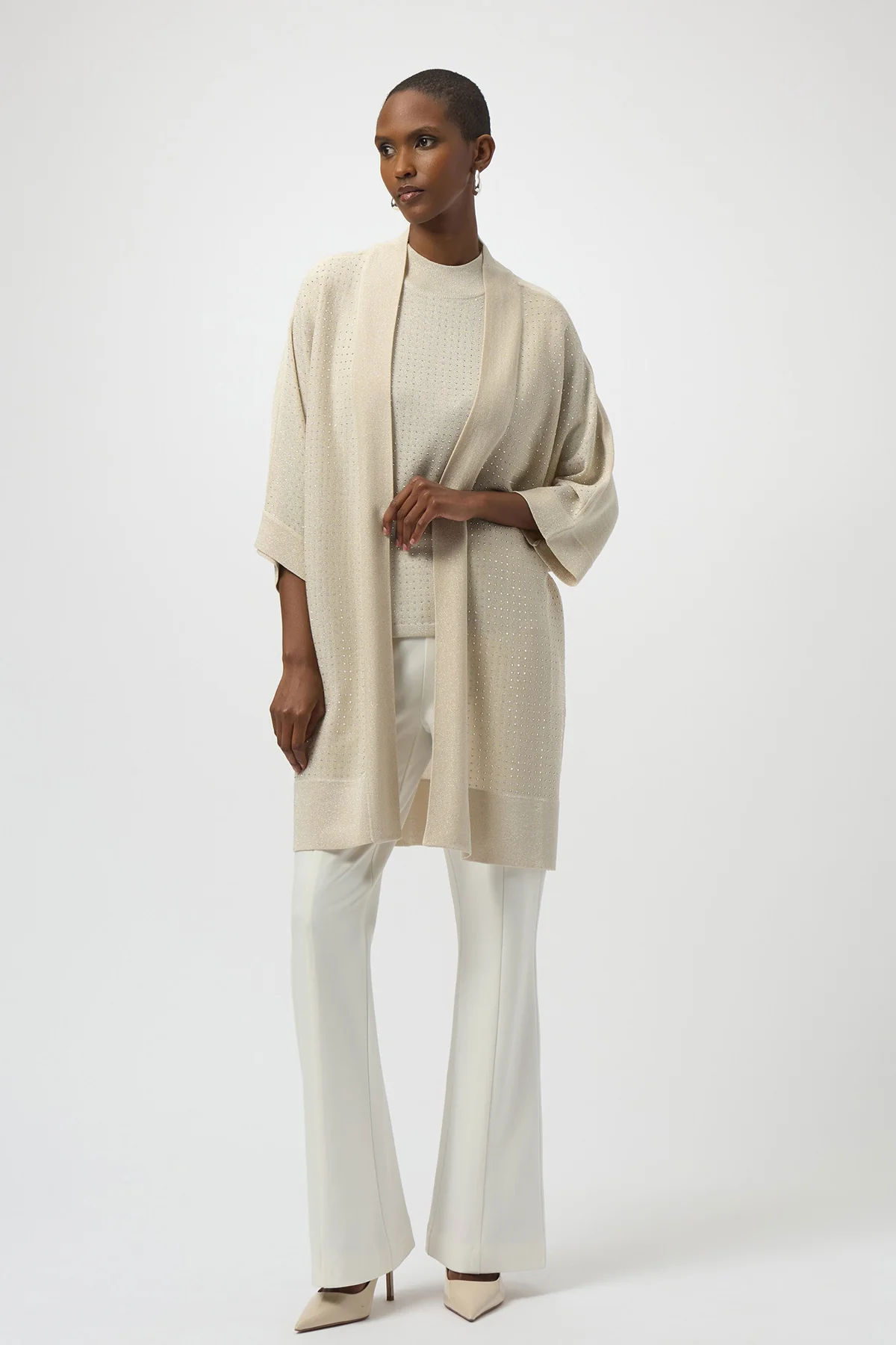 Sweater Knit Cover-Up with Iron-On Detail - Image 4
