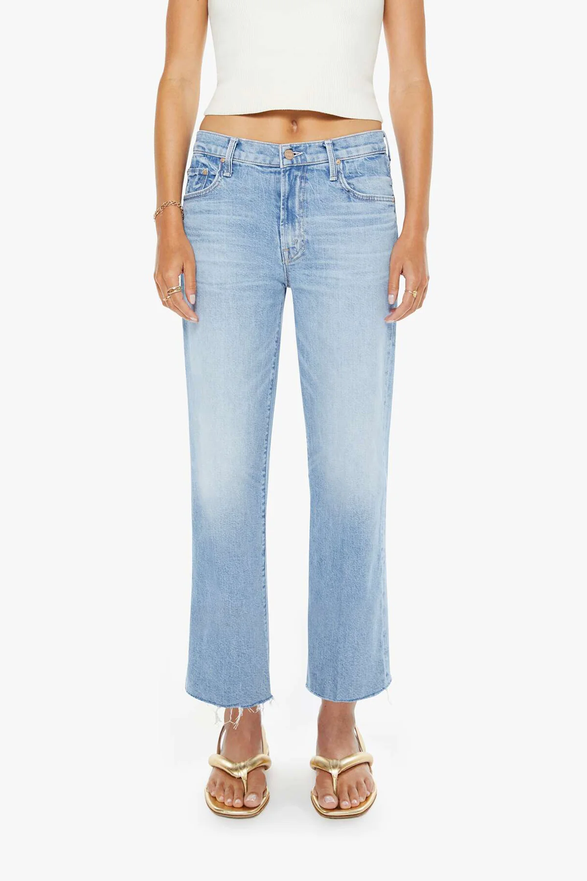The Mid Rise Rambler Zip Ankle Fray